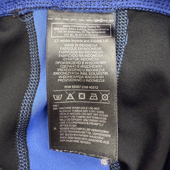 Adidas ClimaLite Women's Activewear Stretch Leggings Fitness Yoga Blue Black, XL - Picture 7 of 11